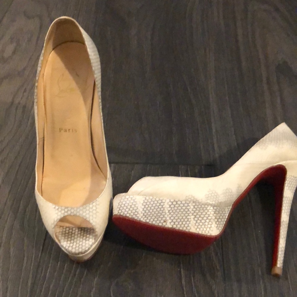 Bone/ Comb Snake Ladies Christian Louboutin